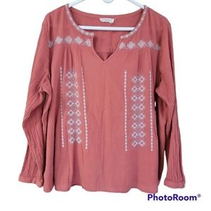 Beachlunchlounge Embroidered Blouse